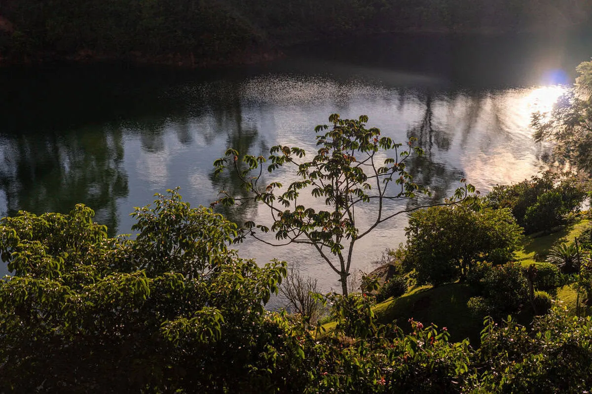 Modern living room interior at Finca Conejo Blanco with comfortable seating