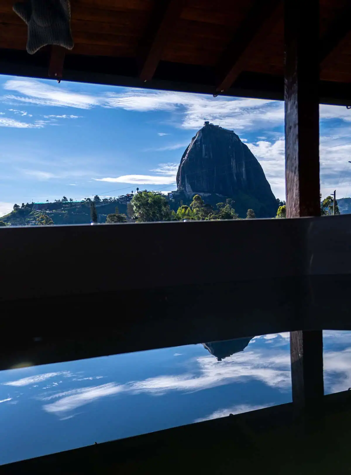Cozy bedroom with mountain views